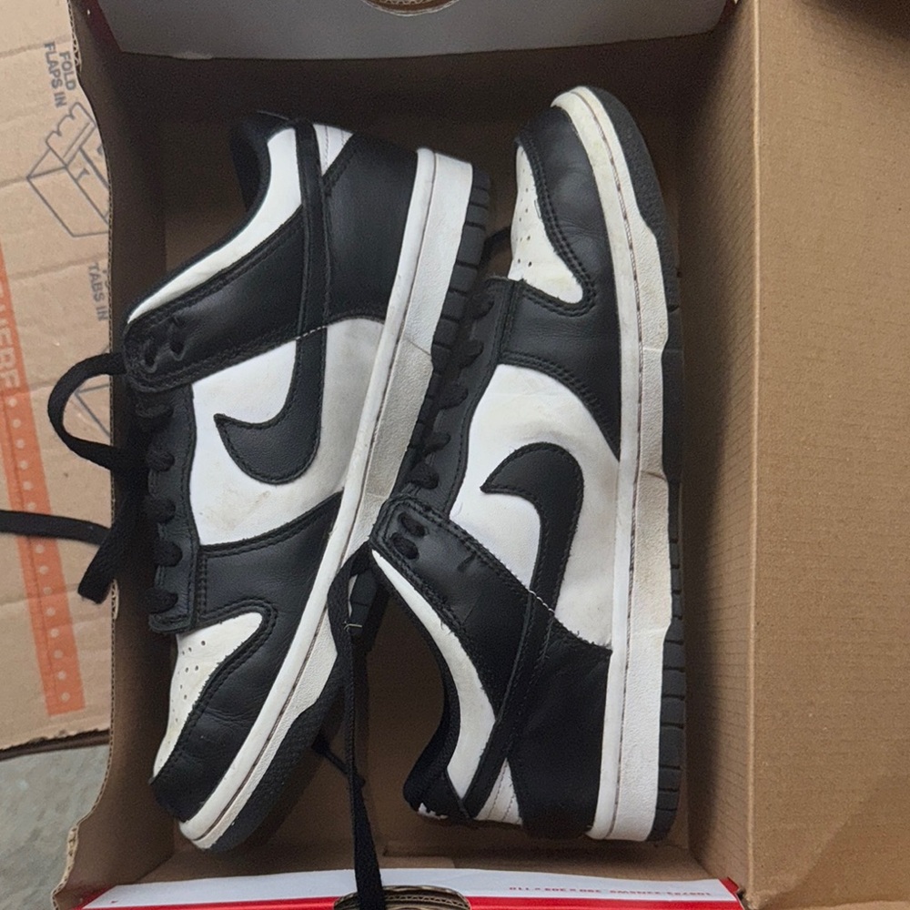 Nike Dunk Low GS in White and Black